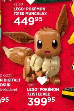 KiDS Coolshop LEGO POKÉMON 72151 EEVEE tilbud