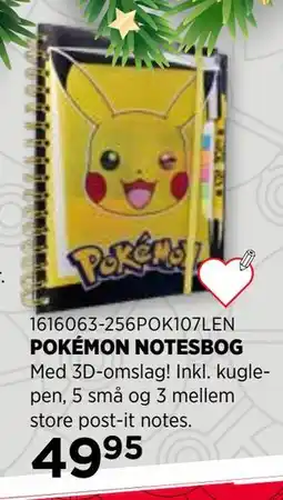 KiDS Coolshop POKÉMON NOTESBOG tilbud