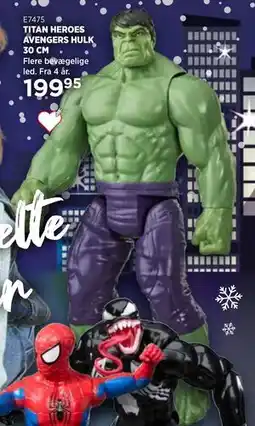 KiDS Coolshop TITAN HEROES AVENGERS HULK 30 CM tilbud