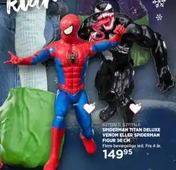 KiDS Coolshop SPIDERMAN TITAN DELUXE VENOM ELLER SPIDERMAN FIGUR 30 CM tilbud