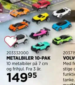 KiDS Coolshop METALBILER 10-PAK tilbud