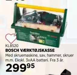 KiDS Coolshop BOSCH VÆRKTØJSKASSE tilbud