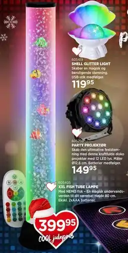 KiDS Coolshop XXL FISH TUBE LAMPE tilbud