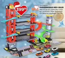 KiDS Coolshop PARKERINGSHUS MED 4 BILER tilbud