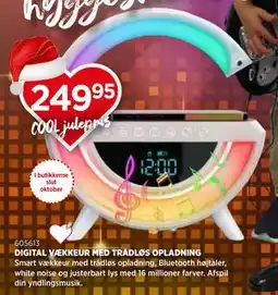 KiDS Coolshop DIGITAL VÆKKEUR MED TRÅDLØS OPLADNING tilbud