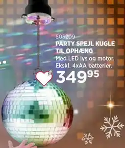 KiDS Coolshop PARTY SPEJL KUGLE TIL OPHÆNG tilbud