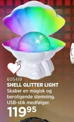KiDS Coolshop SHELL GLITTER LIGHT tilbud