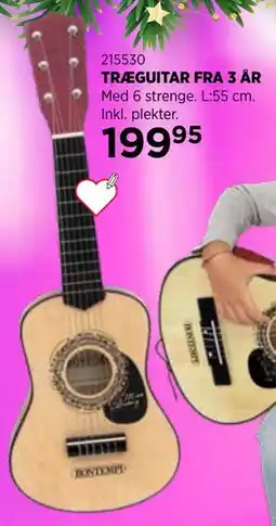 KiDS Coolshop TRÆGUITAR FRA 3 ÅR tilbud