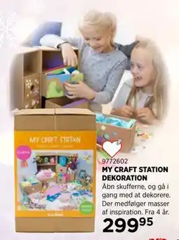 KiDS Coolshop MY CRAFT STATION DEKORATION tilbud