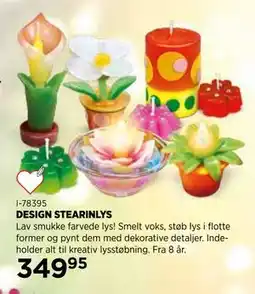 KiDS Coolshop DESIGN STEARINLYS tilbud