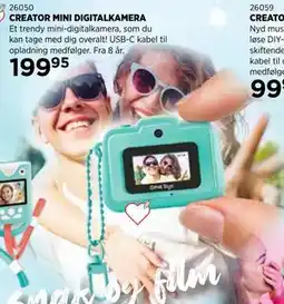 KiDS Coolshop CREATOR MINI DIGITALKAMERA tilbud