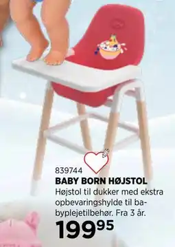 KiDS Coolshop BABY BORN HØJSTOL tilbud