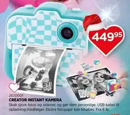 KiDS Coolshop CREATOR INSTANT KAMERA tilbud