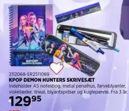 KiDS Coolshop KPOP DEMON HUNTERS SKRIVESÆT tilbud