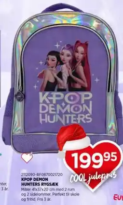 KiDS Coolshop KPOP DEMON HUNTERS RYGSÆK tilbud