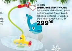 KiDS Coolshop SUBMARINE SPRAY WHALE tilbud