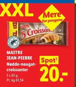 Lidl MAITRE JEAN-PIERRE Nødde-nougat-croissanter tilbud