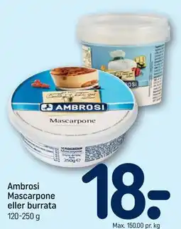 REMA 1000 Ambrosi Mascarpone eller burrata tilbud