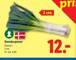 Lidl Danske porrer tilbud