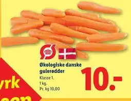 Lidl Økologiske danske gulerødder tilbud