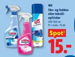 Lidl W5 Sko- og foddeo eller tekstil-opfrisker tilbud
