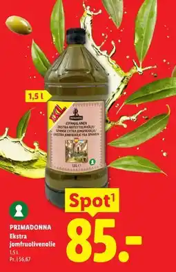 Lidl PRIMADONNA Ekstra jomfruolivenolie tilbud