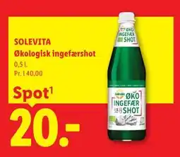Lidl SOLEVITA Økologisk ingefærshot tilbud