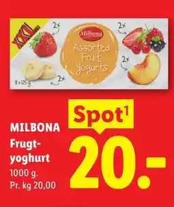 Lidl MILBONA Frugtyoghurt tilbud