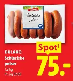 Lidl DULANO Schlesiske pølser tilbud