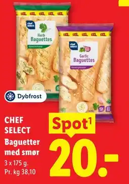 Lidl CHEF SELECT Baguetter med smør tilbud