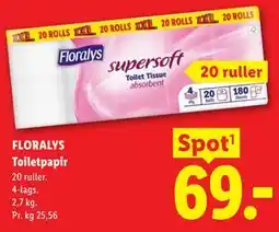 Lidl FLORALYS Toiletpapir tilbud