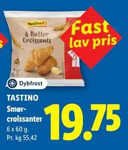 Lidl TASTINO Smørcroissanter tilbud