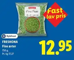 Lidl FRESHONA Fine ærter tilbud
