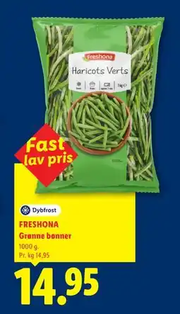 Lidl FRESHONA Grønne bønner tilbud