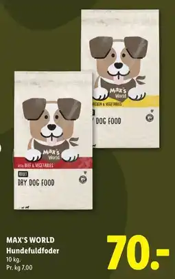 Lidl MAX'S WORLD Hundefuldfoder tilbud