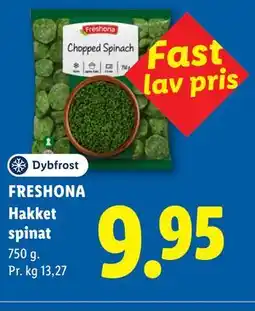 Lidl FRESHONA Hakket spinat tilbud