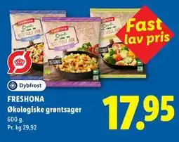 Lidl FRESHONA Økologiske grøntsager tilbud