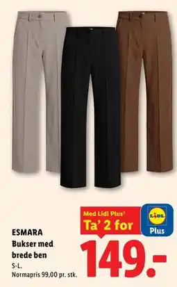 Lidl ESMARA Bukser med brede ben, App-pris tilbud