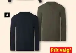 Lidl ESMARA/ESMARA MEN Langærmet henley-bluse: tilbud