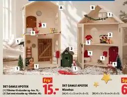 Lidl DET GAMLE APOTEK Tilbehør til nissedør og -hus tilbud