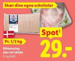 Lidl Ribbenssteg eller hel skinke tilbud