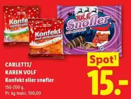 Lidl CARLETTI/ KAREN VOLF Konfekt eller snøfler tilbud