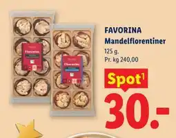 Lidl FAVORINA Mandelflorentiner tilbud