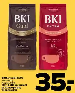 Netto BKI formalet kaffe tilbud