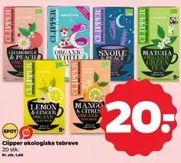 Netto Clipper økologiske tebreve tilbud