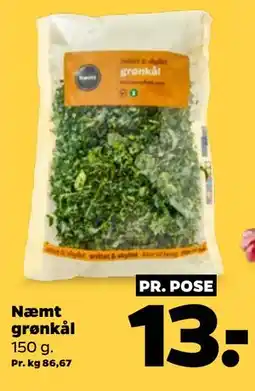 Netto Næmt grønkål tilbud