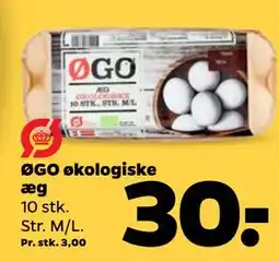 Netto ØGO økologiske æg tilbud
