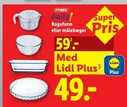 Lidl PYREX daily Bageform eller målebæger tilbud