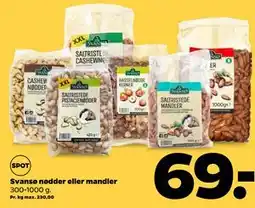 Netto Svansø nødder eller mandler tilbud