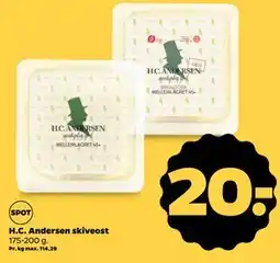 Netto H.C. Andersen skiveost tilbud